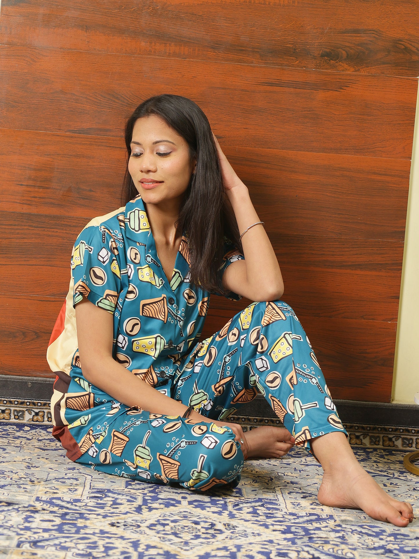 Blue Night Suit For Women