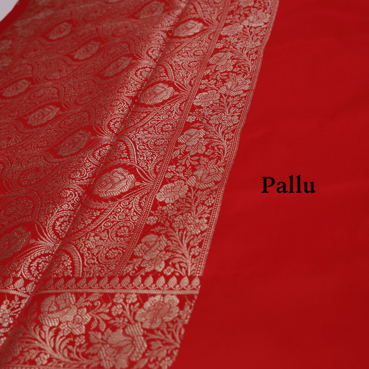 Red Katan Silk Saree