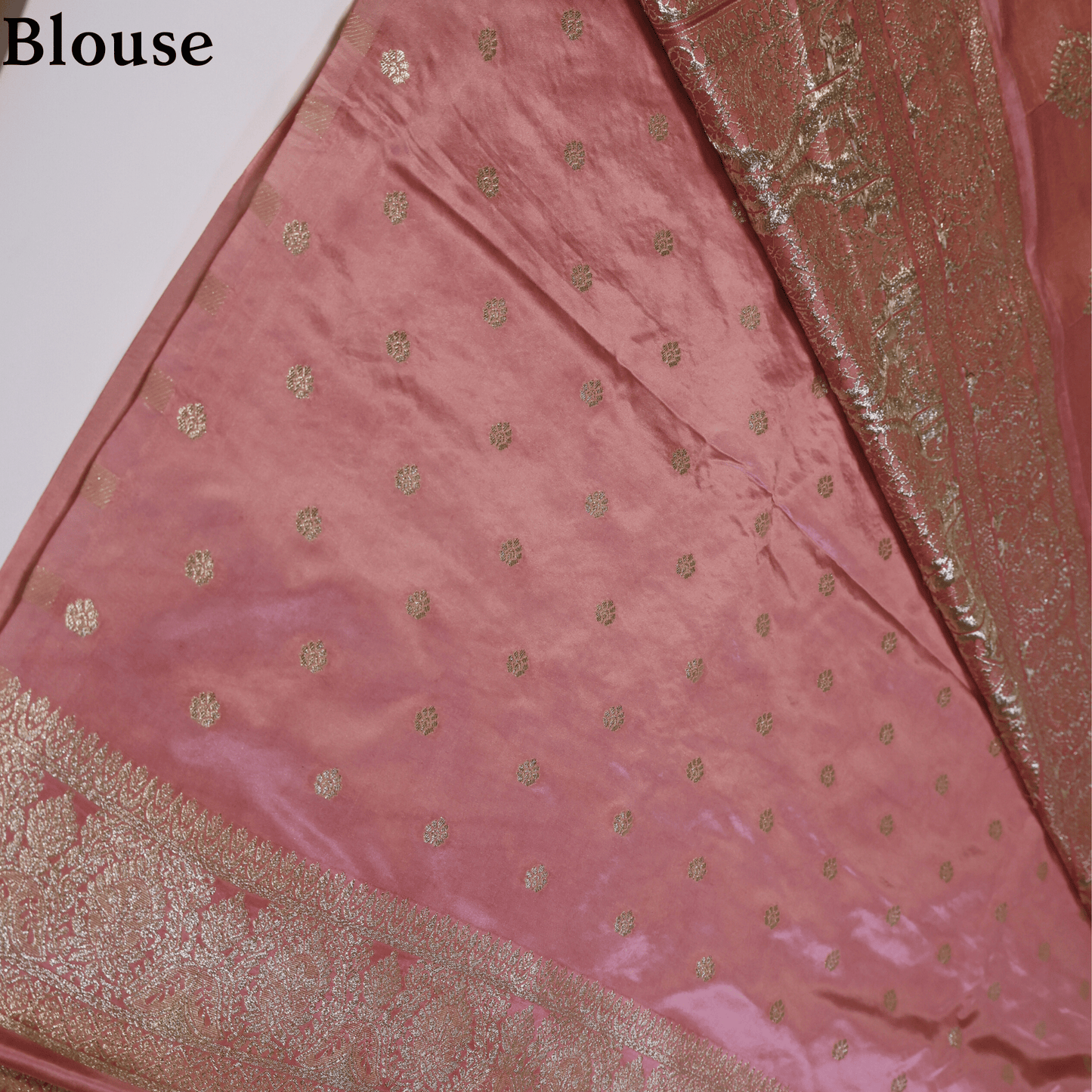 Premium Banarasi Silk Saree (Pink)