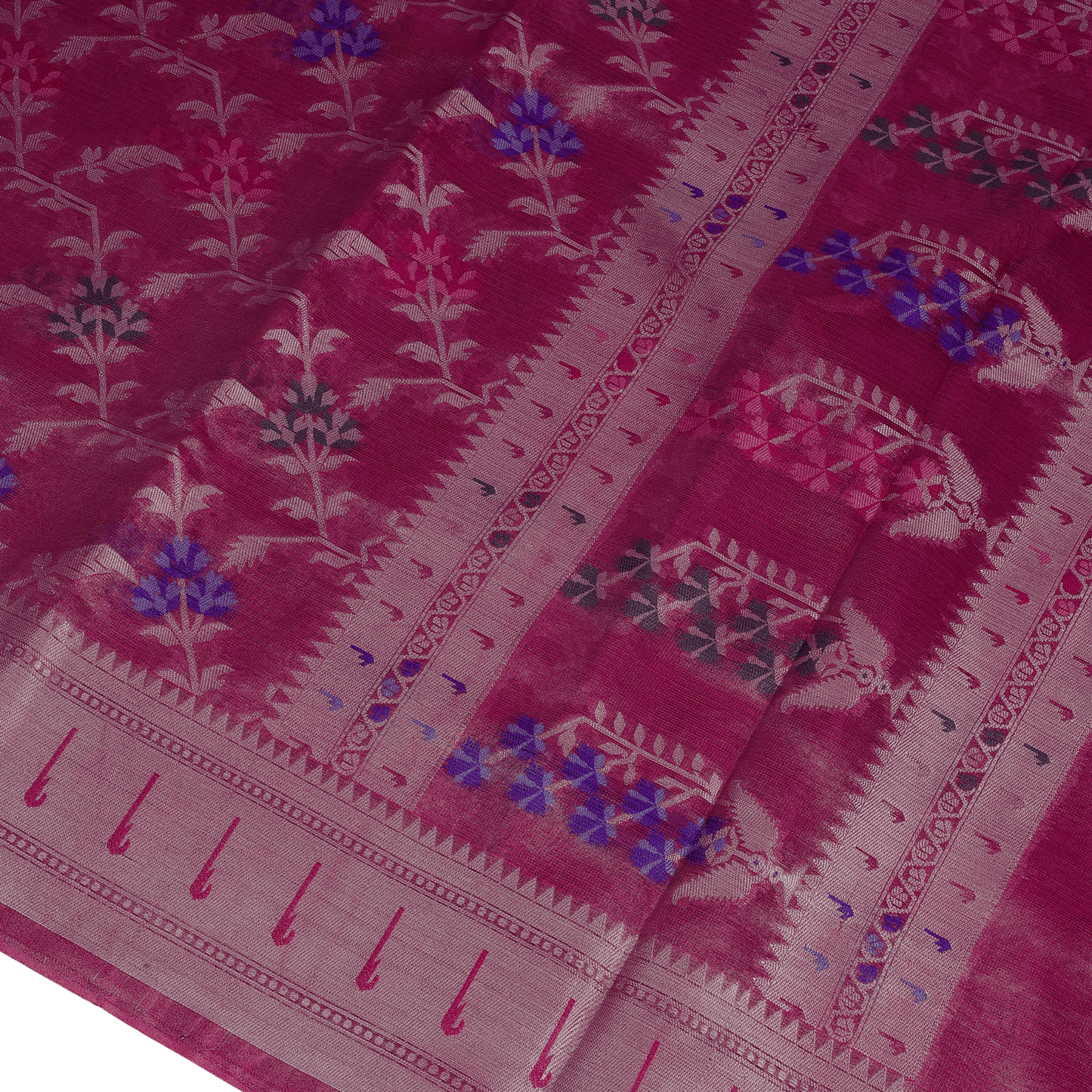 Pink Tissue Banarasi Silk Saree