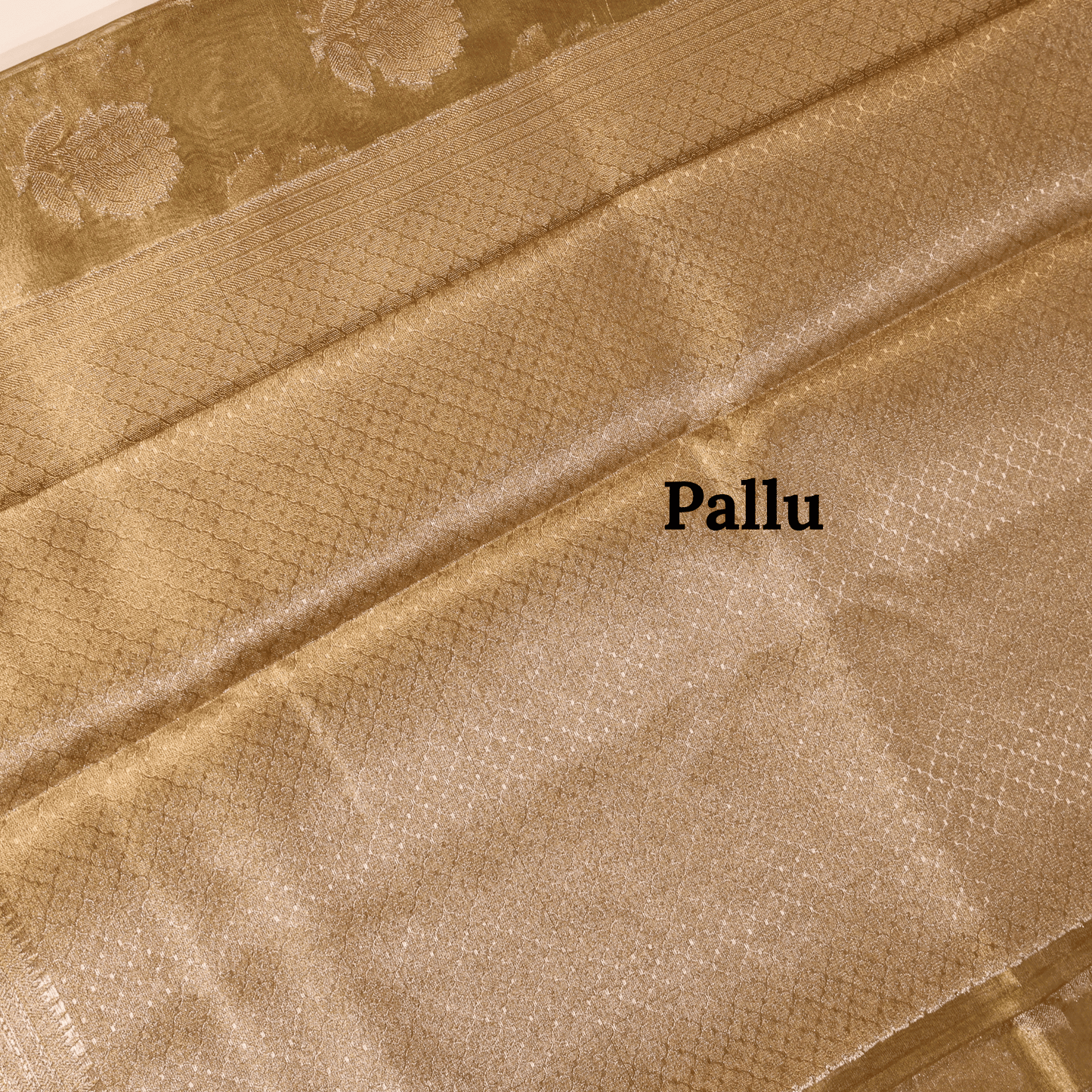 Tissue Banarasi Silk Saree (Golden)