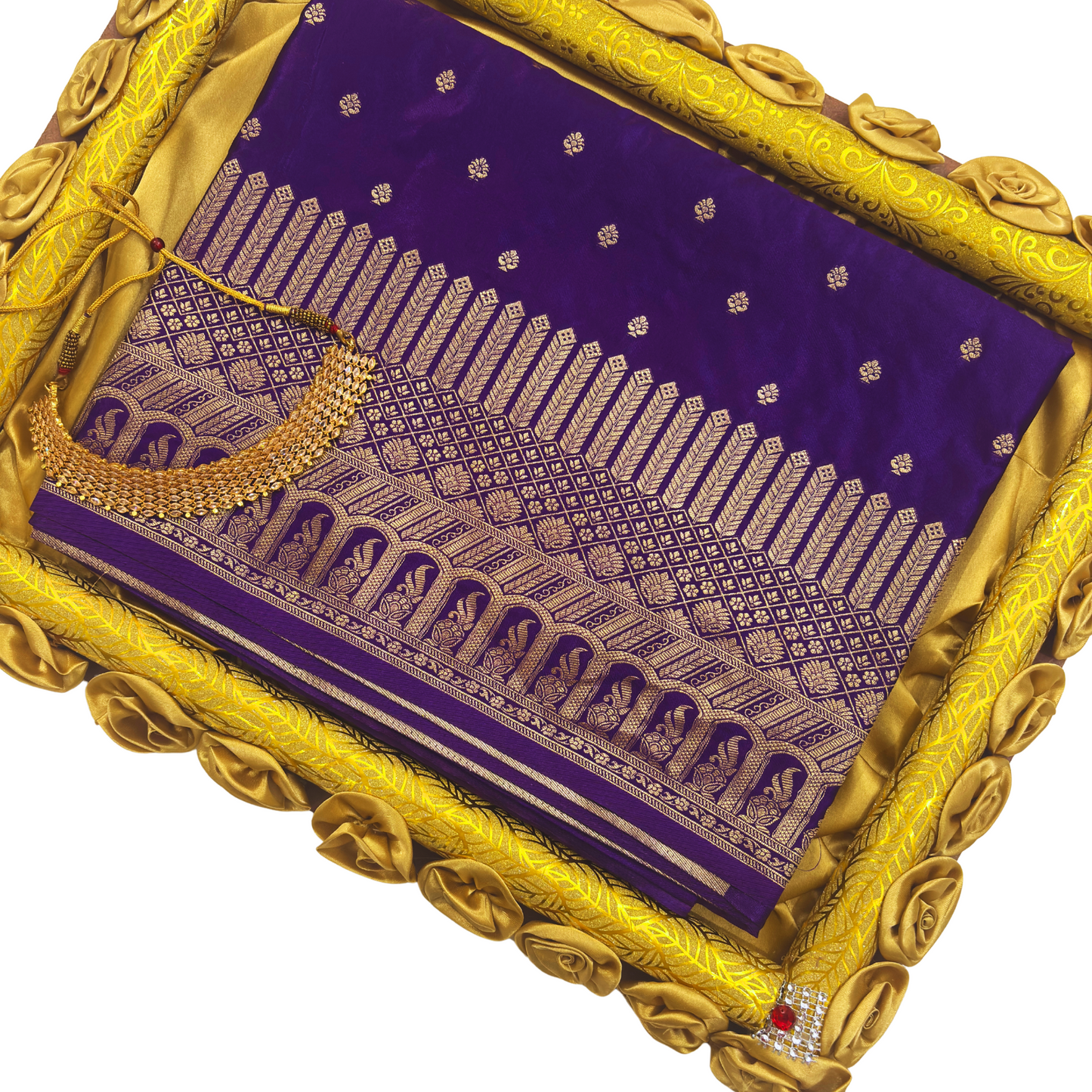 Premium Katan Silk Saree (Blue)