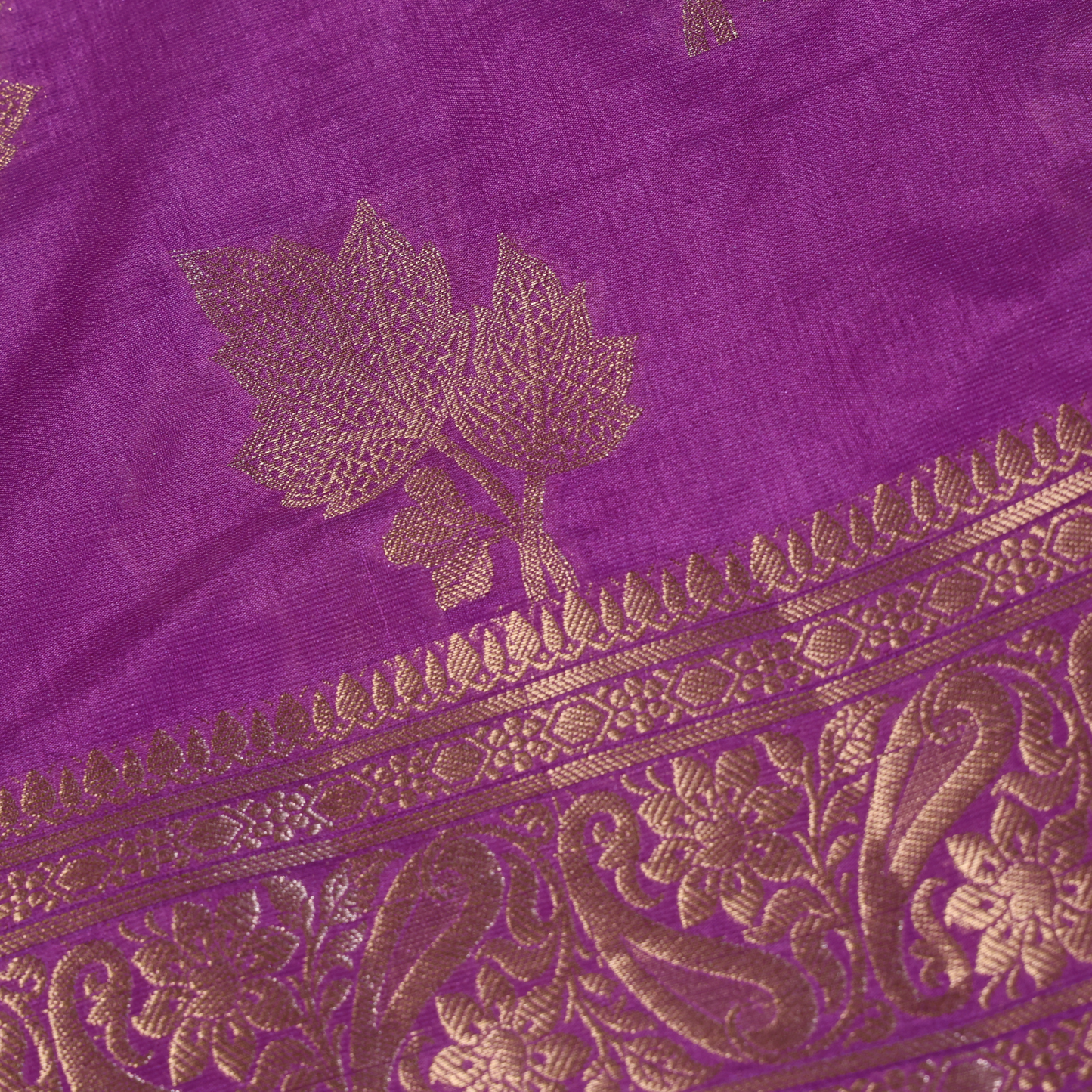 Premium Katan Silk With Zari Weaving