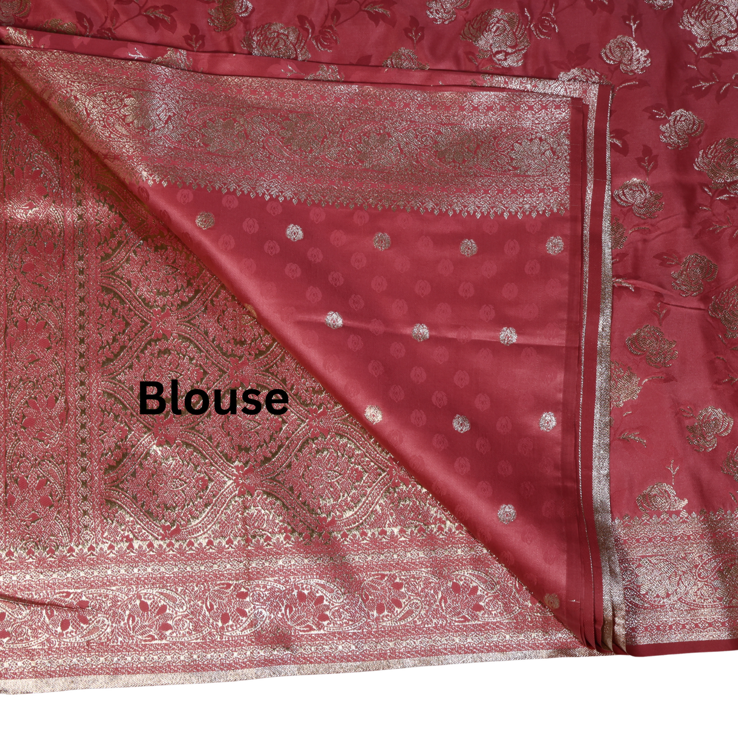 Mashru Silk Saree with Zari Weaving