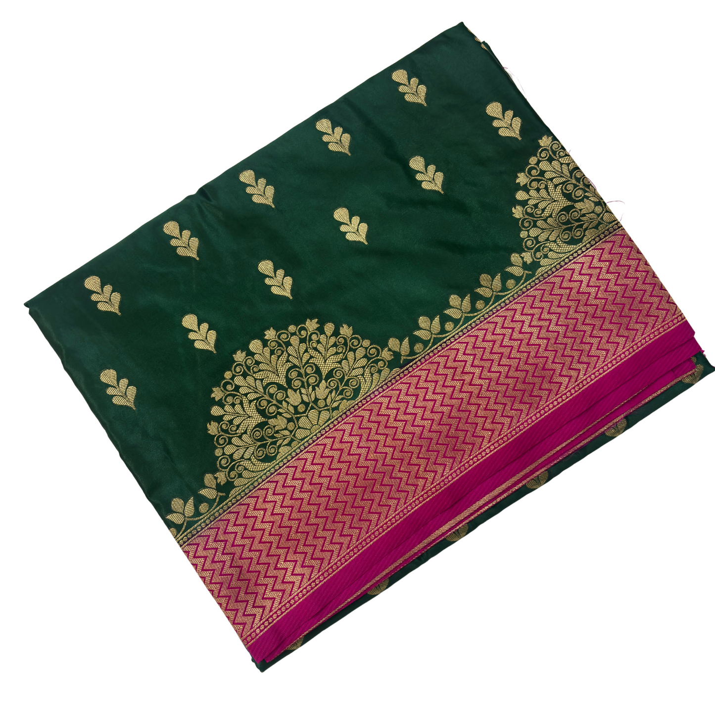 Green Banarasi Silk Saree