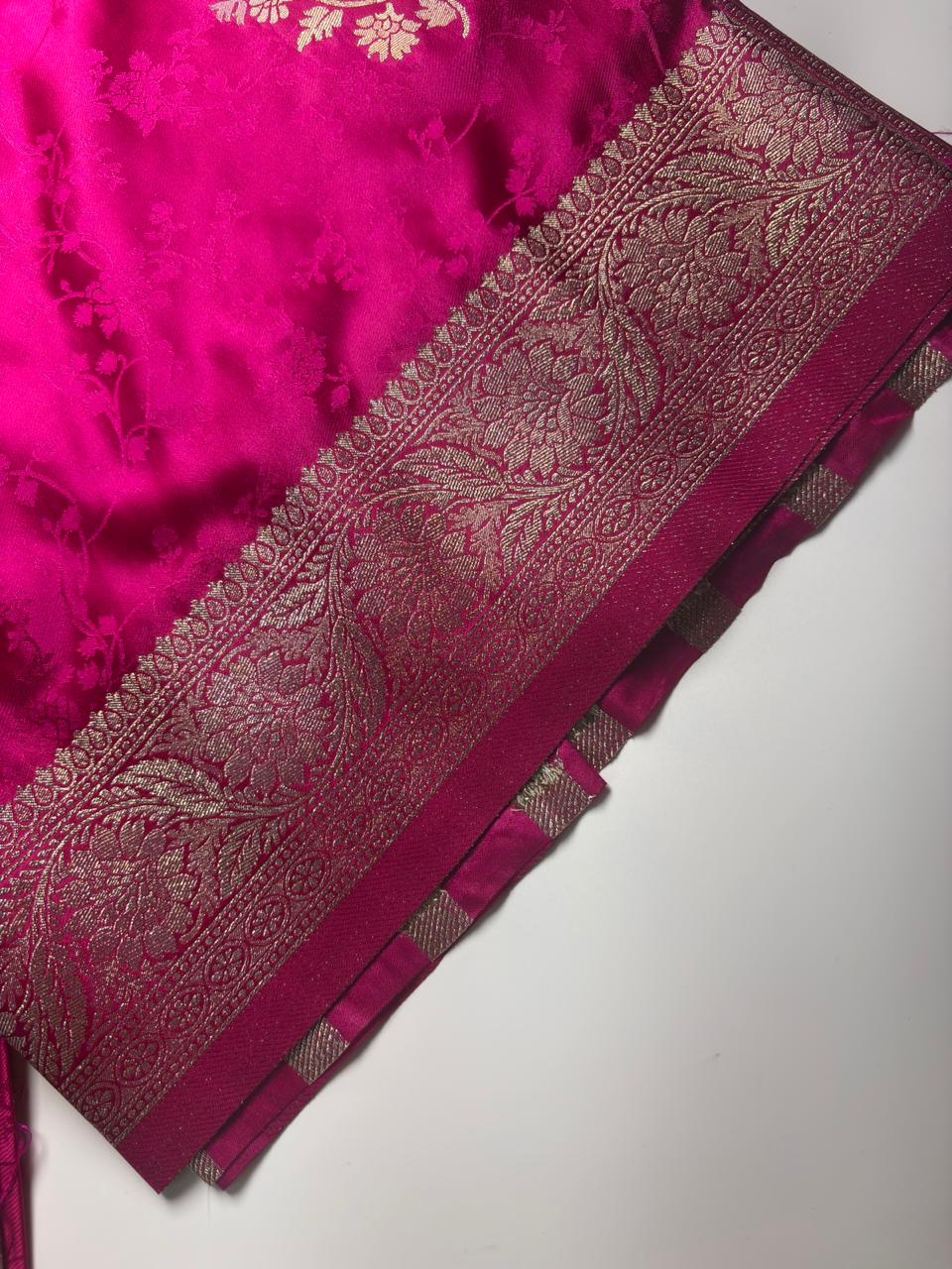 Premium Banarasi Mashru Silk Saree