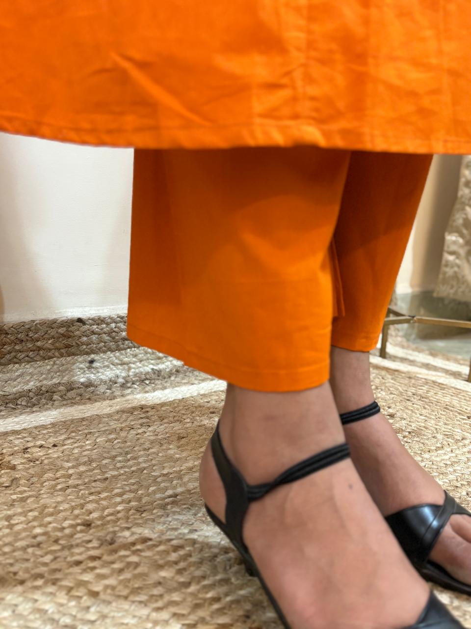 Co-Ord Set for Women (Orange)