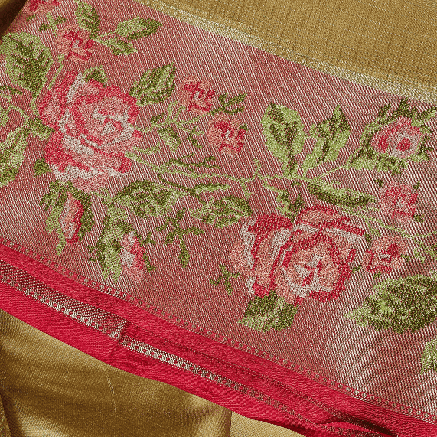 Kota Tissue Silk With Parsi Embroidery