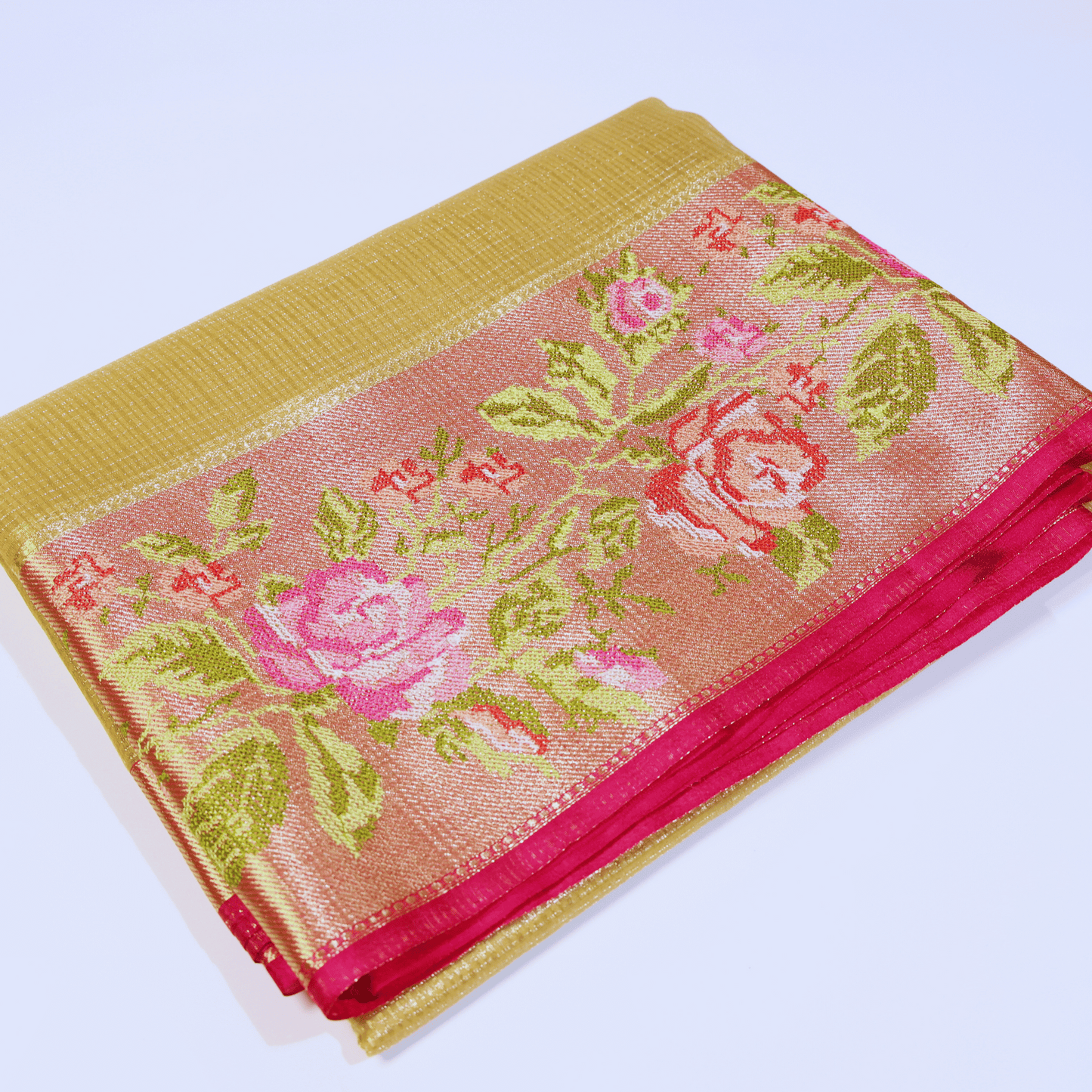Kota Tissue Silk With Parsi Embroidery