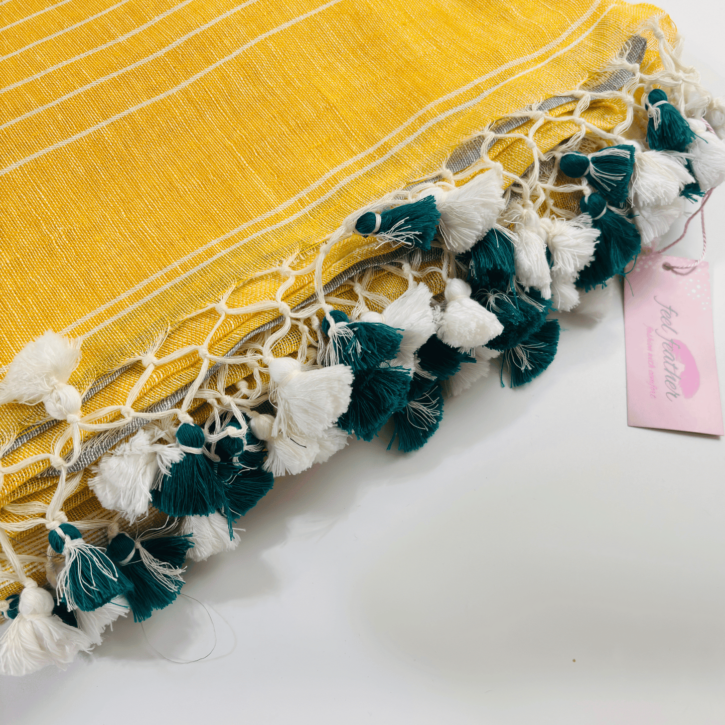Pure Jayshree Linen Saree (Yellow)
