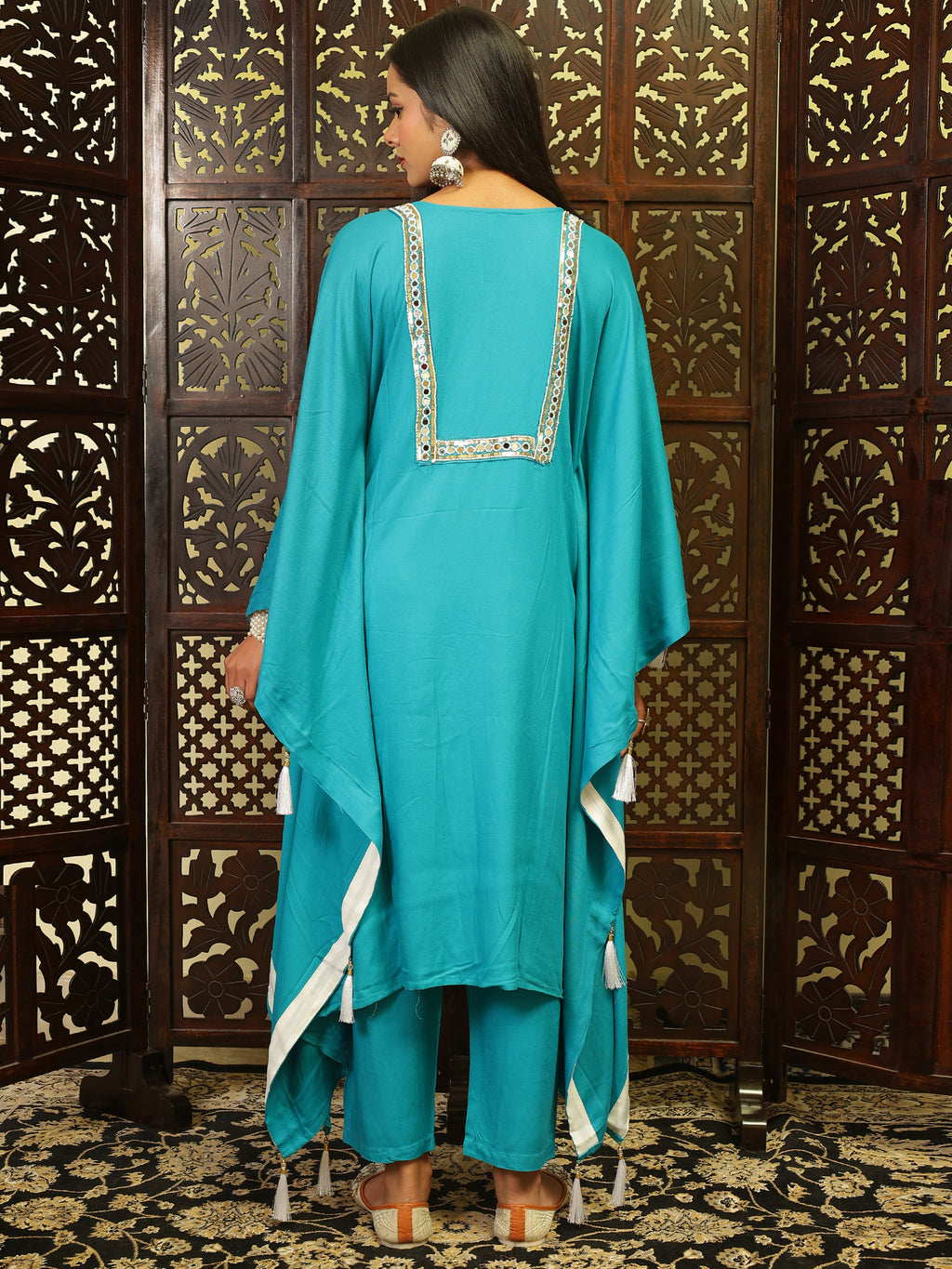 Partywear Kaftan Kurta Set