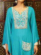 Partywear Kaftan Kurta Set