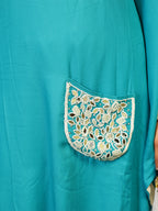 Partywear Kaftan Kurta Set