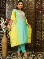 Jaipuri Gotta Patti Kaftan Kurta Set