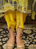 Yellow Kaftan Kurta Set