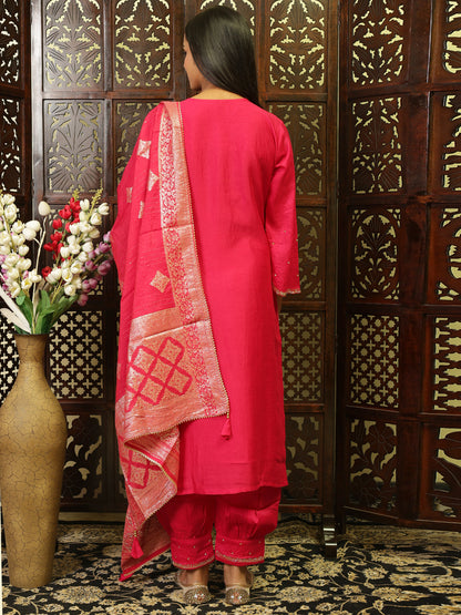 Pink Kurta Set For Women