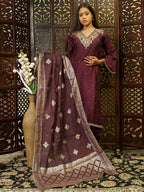 Purple Kurta Set for Women
