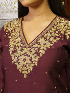 Purple Kurta Set for Women