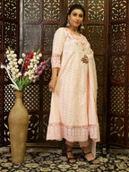 Pink Anarkali Kurta Set