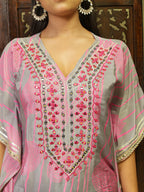 Yellow Kaftan Kurta Set