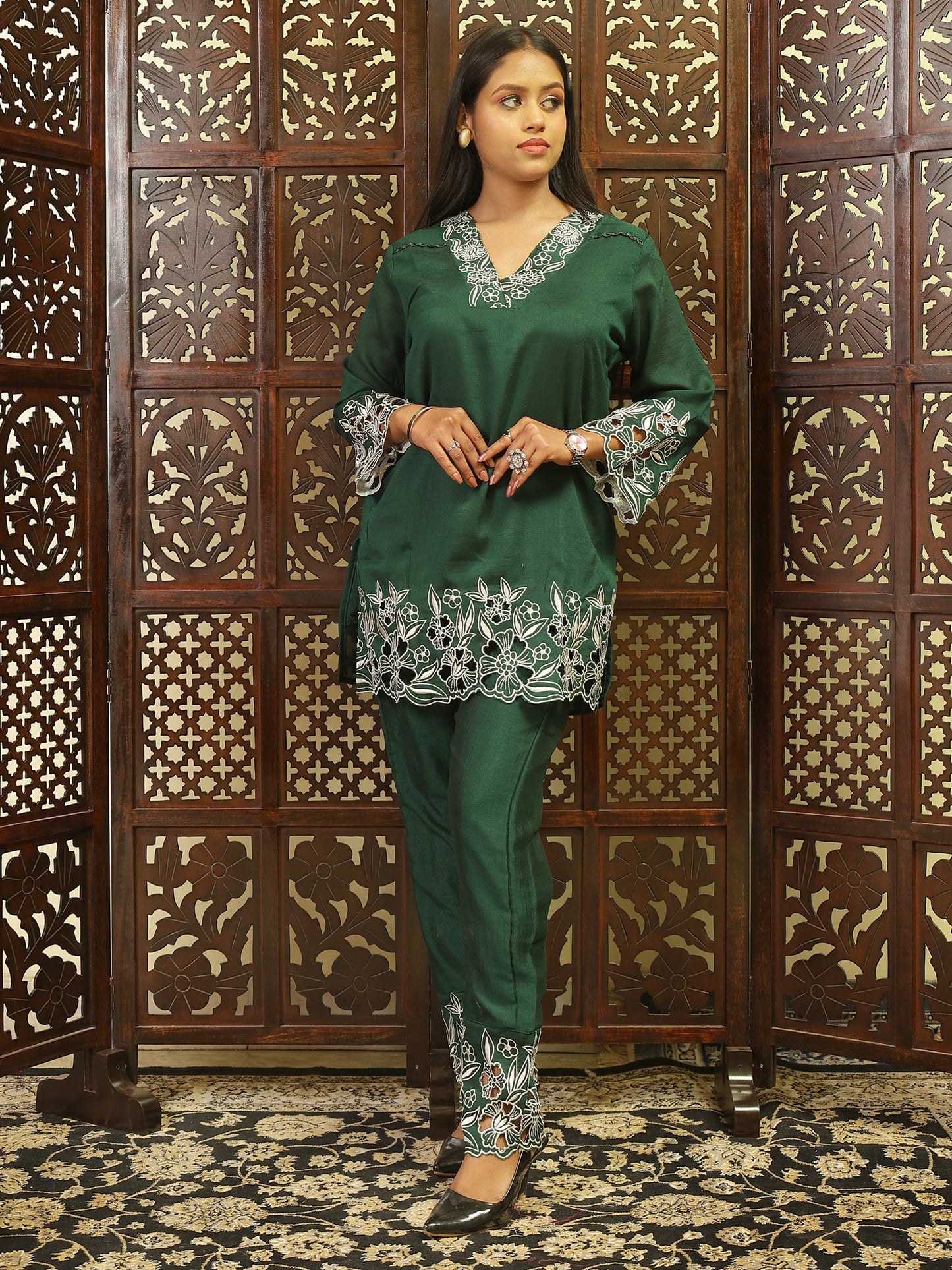 Dark Green Co-Ord Set