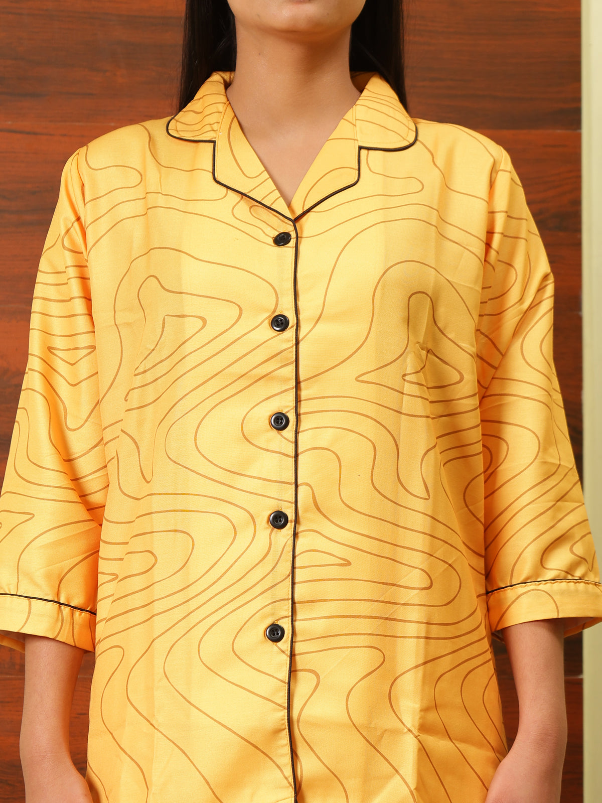 Stylish Yellow Night Suit