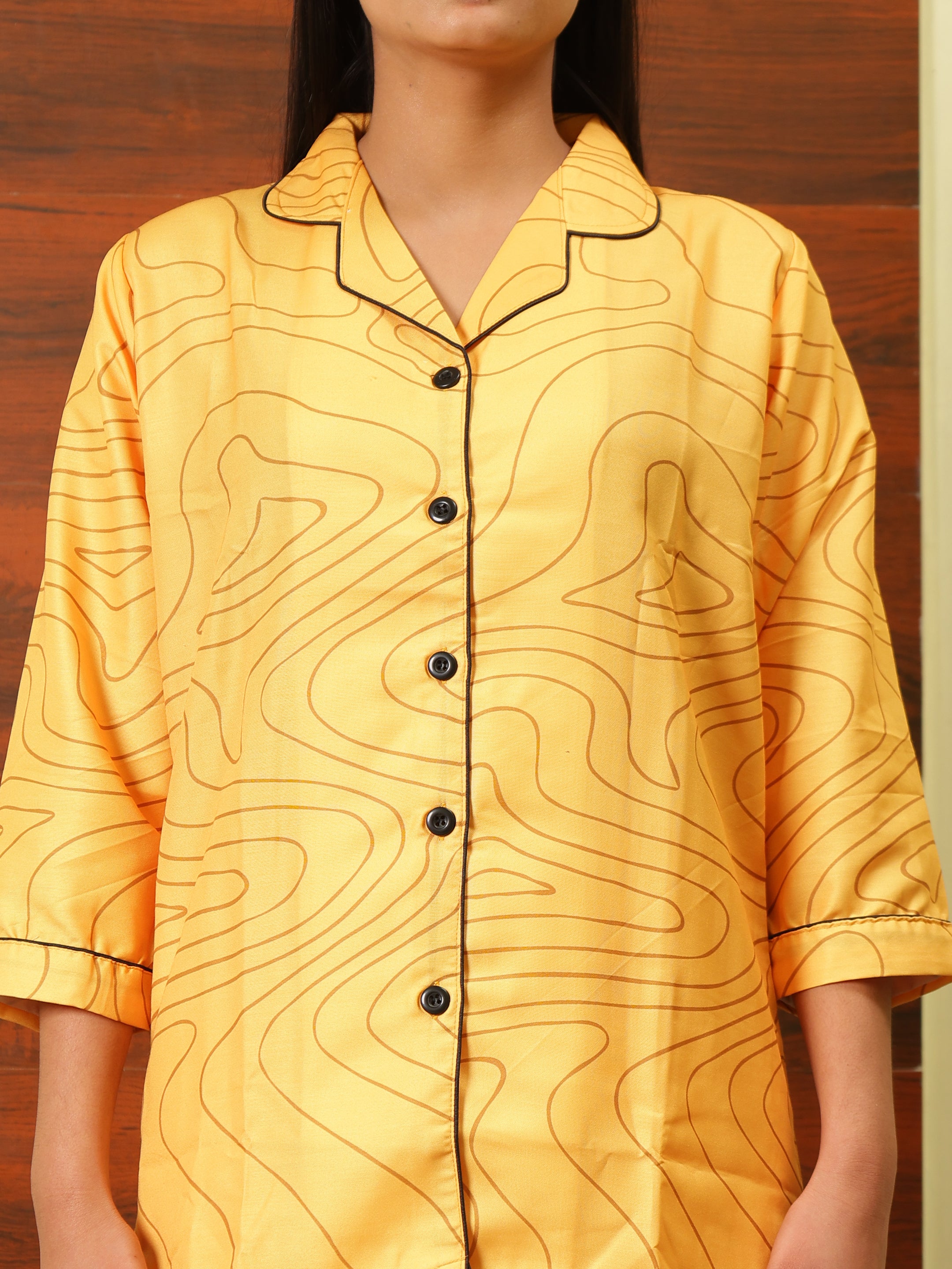 Stylish Yellow Night Suit