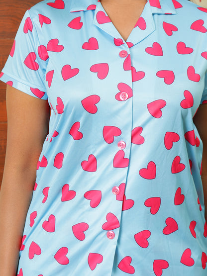 Little Heart Night Suit by Feel Feather