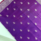 Premium Banarasi Silk Saree (Purple)