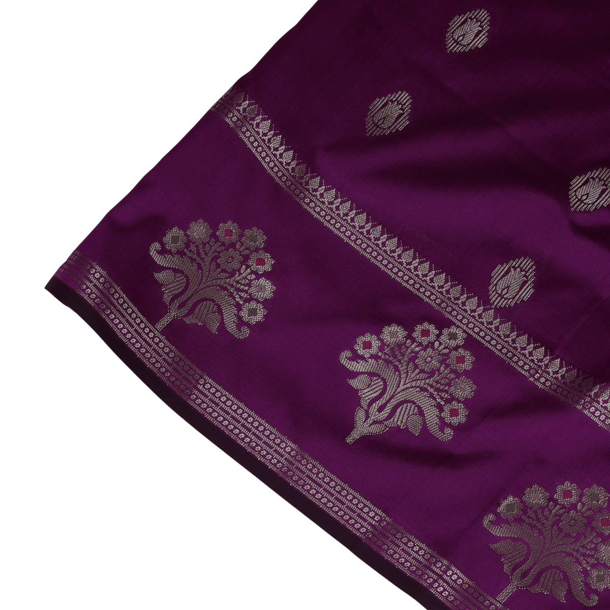Pure Banarasi Katan Silk Saree (Purple)
