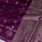 Pure Banarasi Katan Silk Saree (Purple)