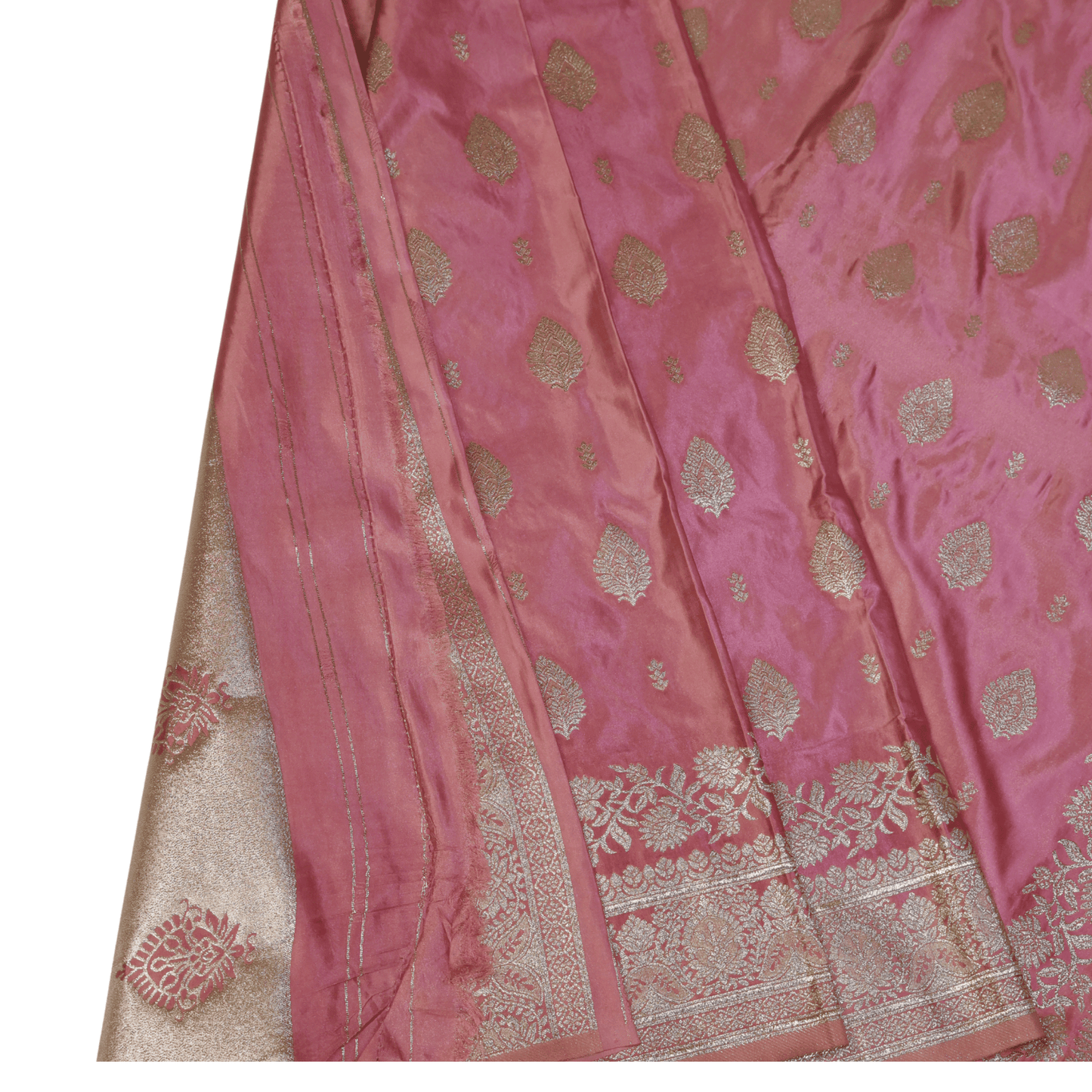 Premium Banarasi Silk Saree (Pink)