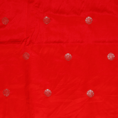 Raw Mango Silk Saree (Red)
