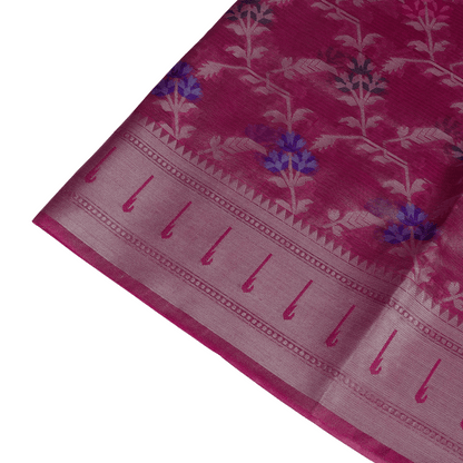 Pink Tissue Banarasi Silk Saree