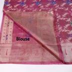 Pink Tissue Banarasi Silk Saree