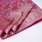 Pink Tissue Banarasi Silk Saree
