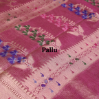 Pink Tissue Banarasi Silk Saree