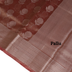 Tissue Banarasi Silk Saree (Rose Gold)