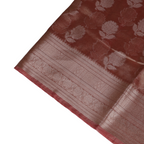 Tissue Banarasi Silk Saree (Rose Gold)