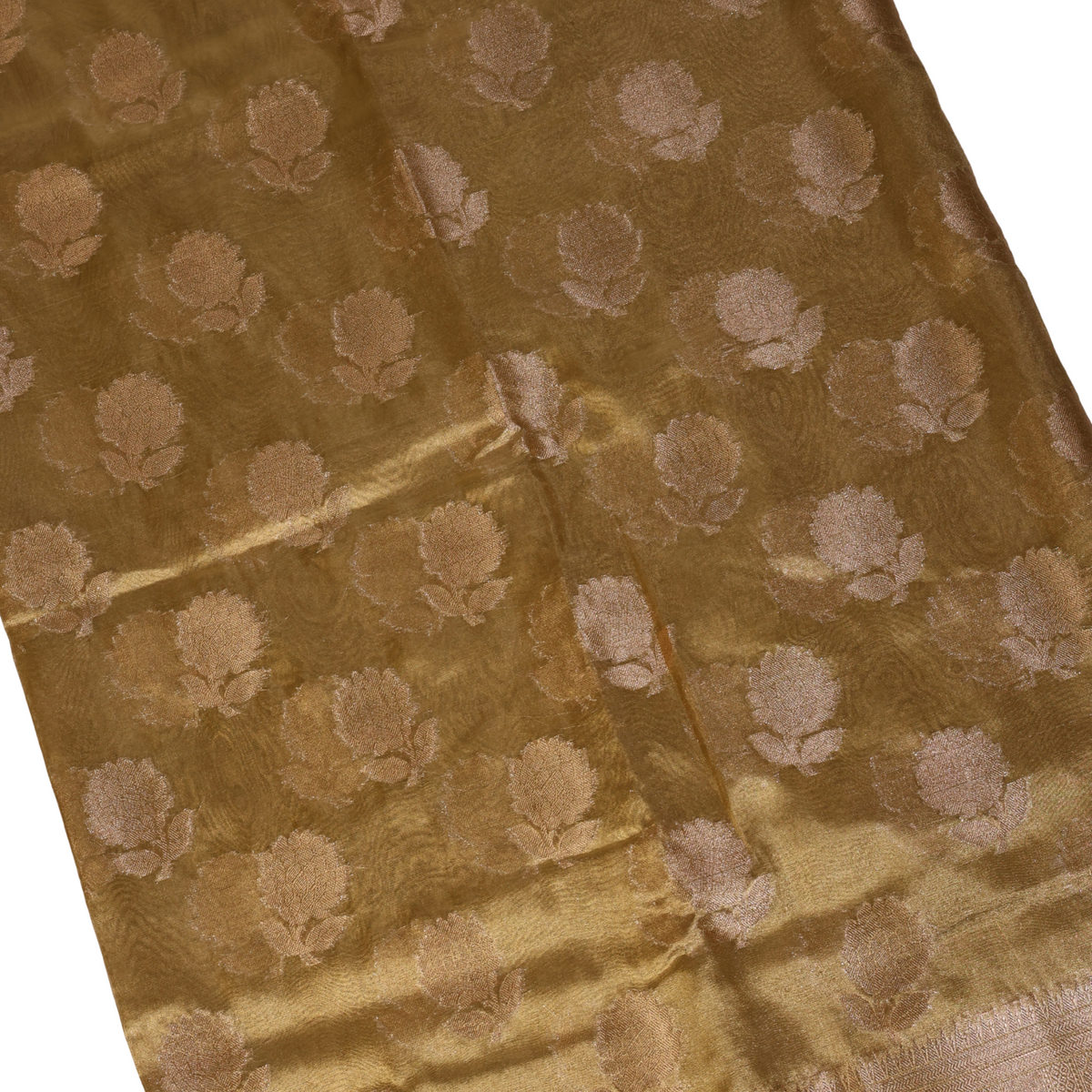 Tissue Banarasi Silk Saree (Golden)