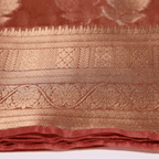 Tissue Banarasi Silk Saree (Rose Gold)