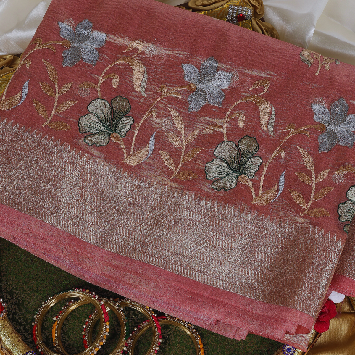 Premium Tissue Banarasi Silk Saree