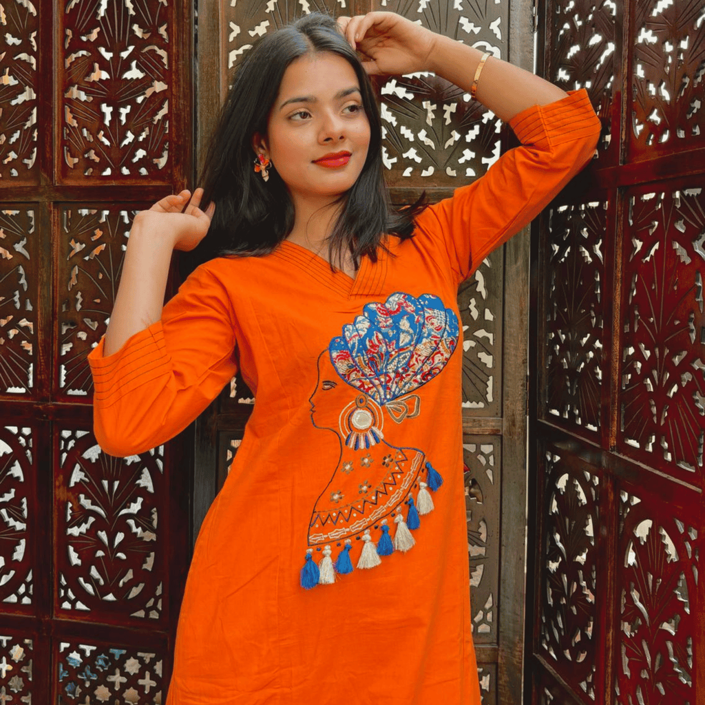 Co-Ord Set for Women (Orange)