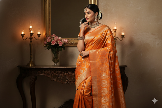 Premium Zari Weaving Silk Saree