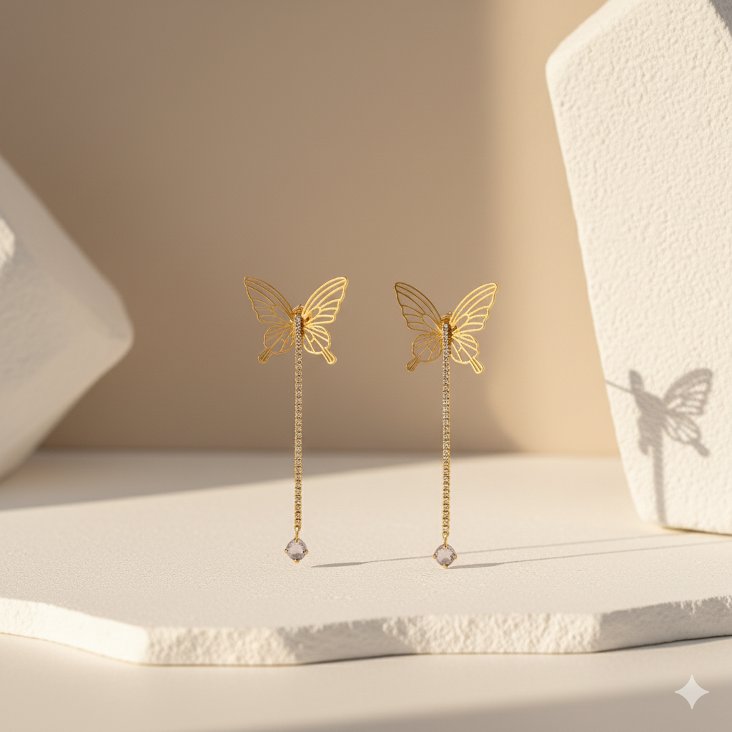 Butterfly Stud Earring
