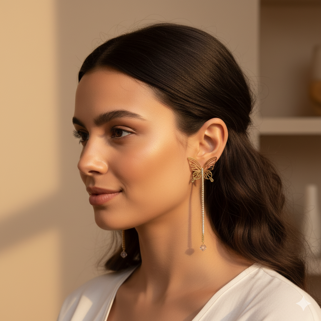Butterfly Stud Earring