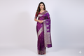Premium Banarasi Silk Saree (Purple)