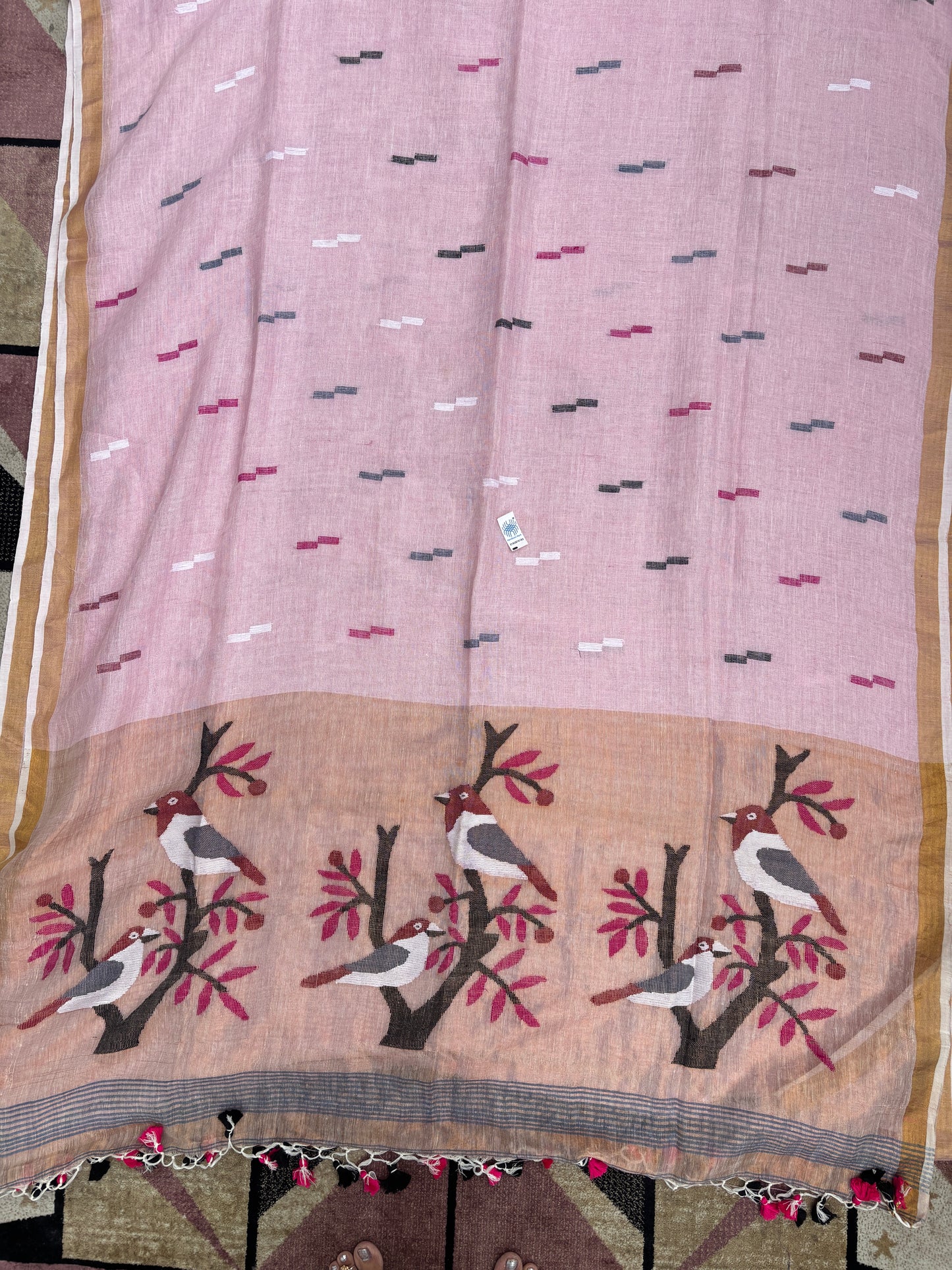 Pure Jayshree Linen Saree