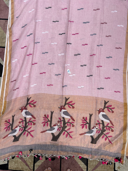 Pure Jayshree Linen Saree