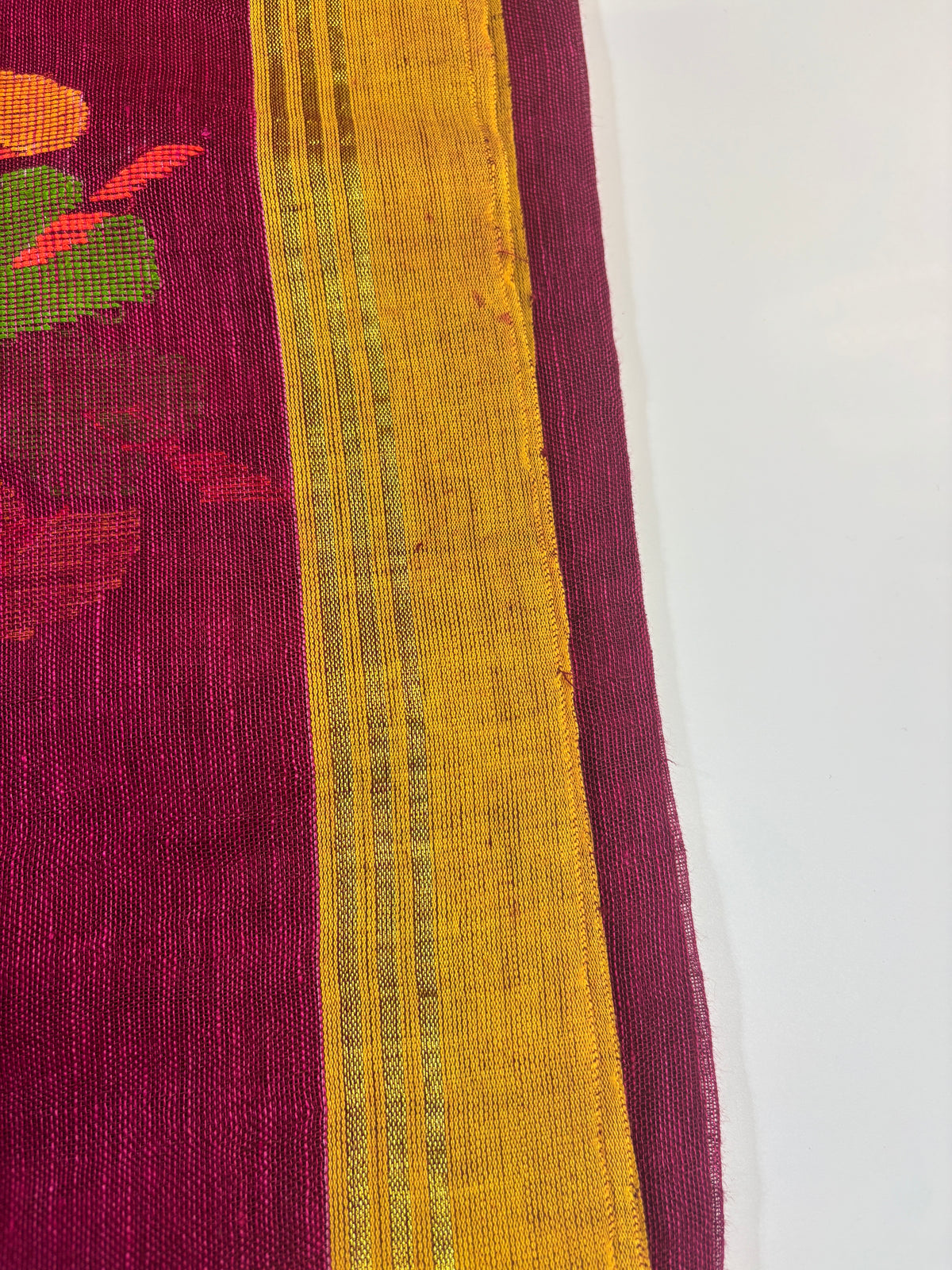 Pure Jayshree Linen Saree (Red)